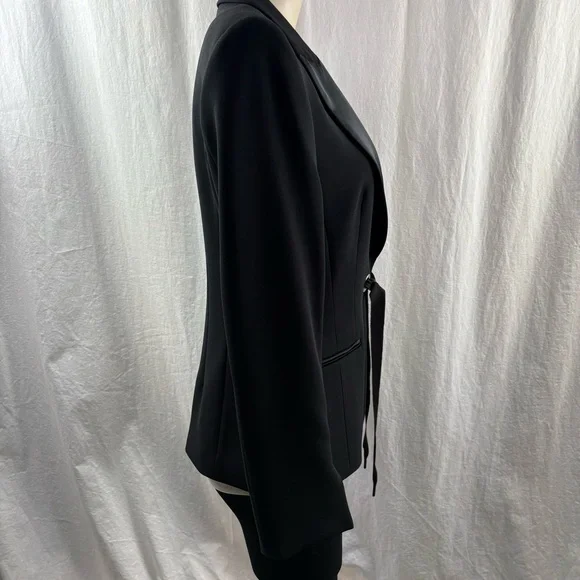 Marc Cain Elegant Black Blazer with Tie Detail US 8 - Picture 3 of 10